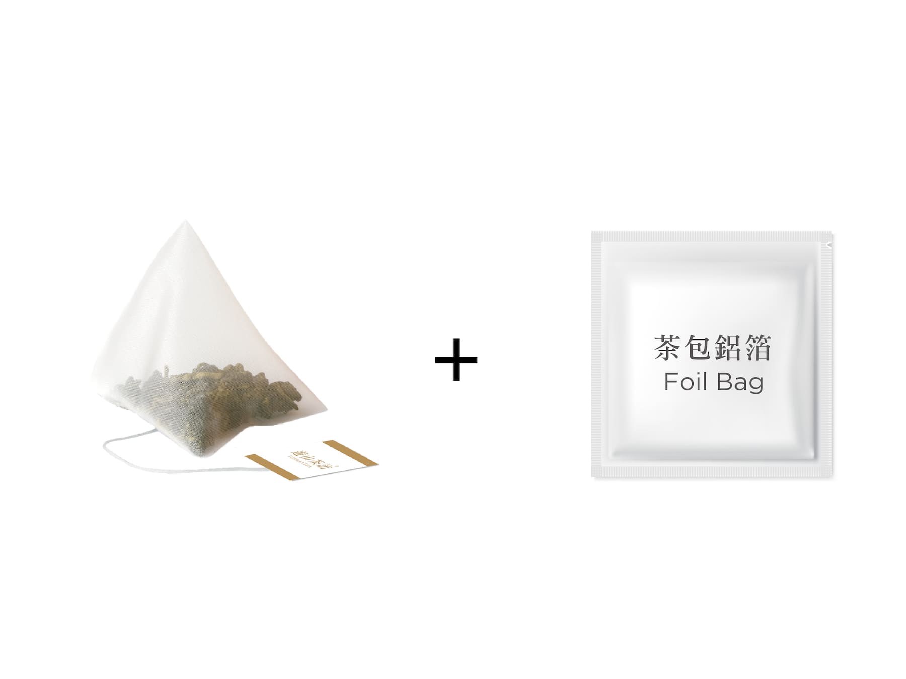 Triangular Tea Bag with Aluminum Foil Packaging